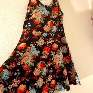 Floral print dress XL